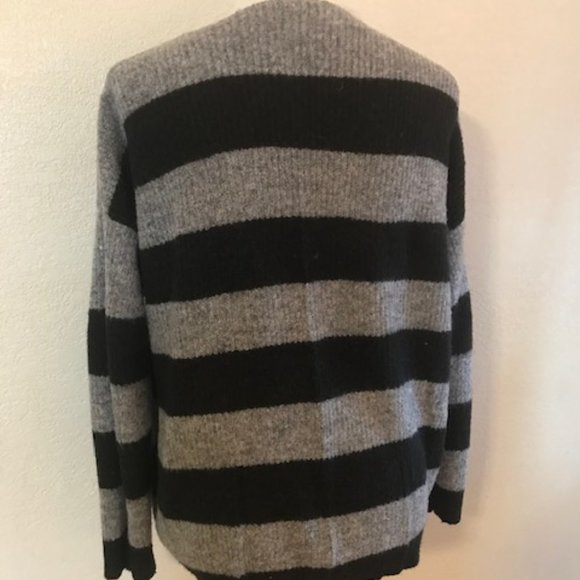 Classic Stripe V-neck Sweater - Picture 2 of 4